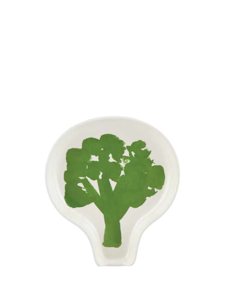 Pretty Pantry Broccoli Spoon Rest, Parchment., ProductTile