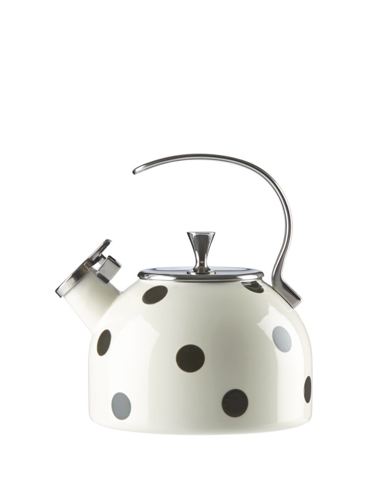 Kate Spade New York Deco Dot 2.5 qt. Stainless Steel Whistling