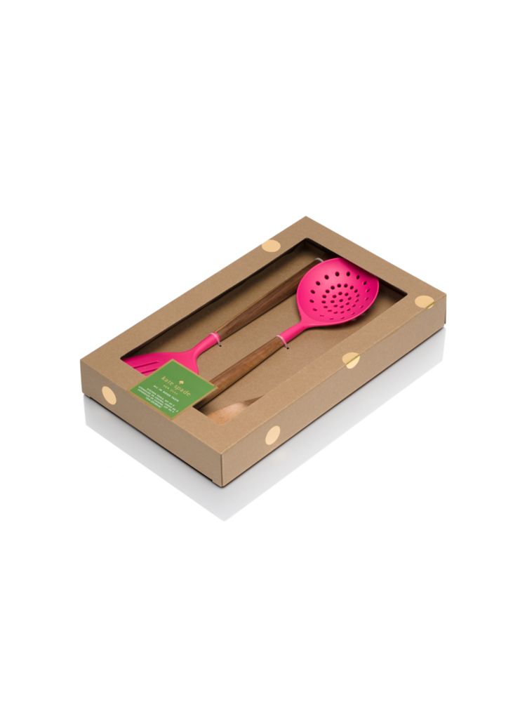 Set Of 3 Kitchen Tools, DUSTY PEONY/MAHOGANY, Product