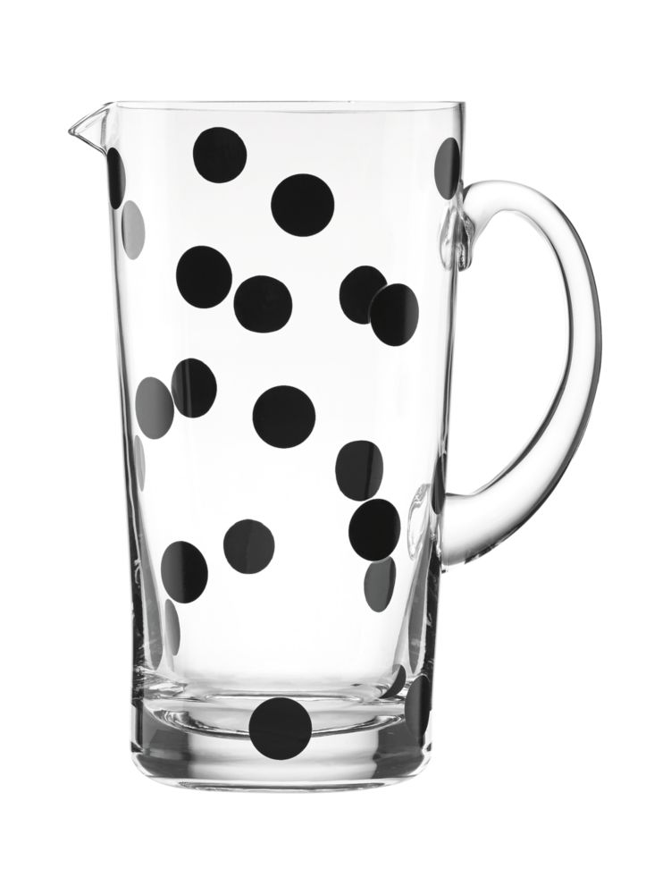 Small Glass Pitcher - Dots