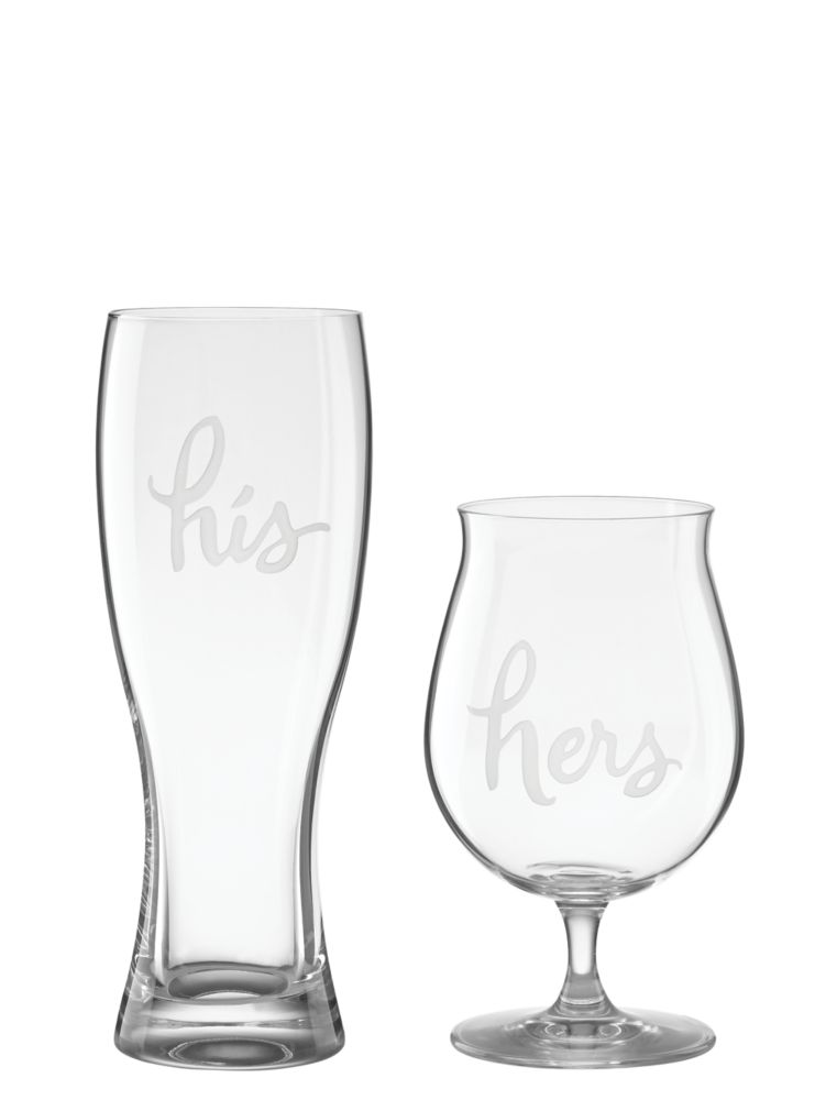 City Skyline Beer Glasses - Set of 2, Beer