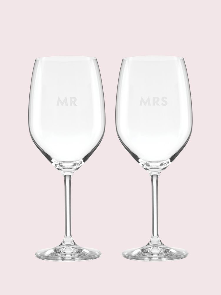 Modern Mr. & Mrs. Personalized Wine Tumblers