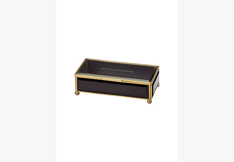 Kate Spade,out of the box jewelry box,home accents & décor,Black image number 0