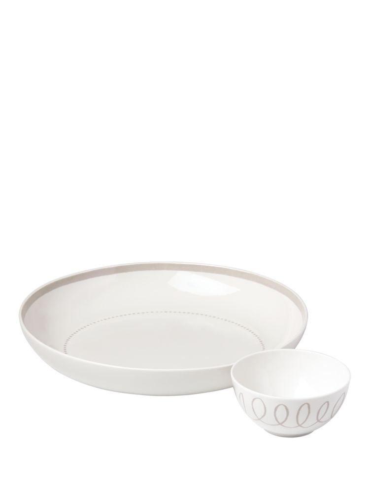Kate Spade,Charlotte Street Chip And Dip Set,