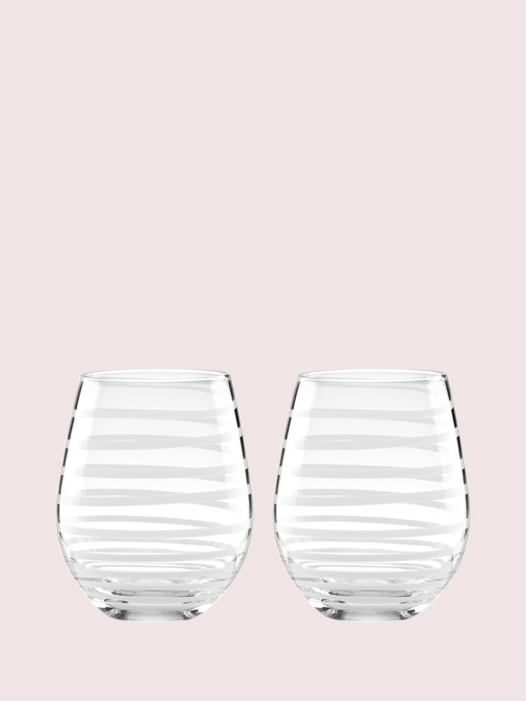 Flip Flop Stemless Wine Glasses ~ Set of 4