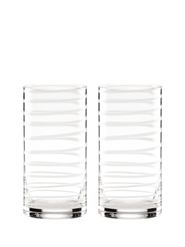 kate spade new york Better Half Highball Glasses, Set of 2