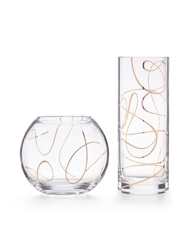 Kate Spade,Gold Scribble Vase,