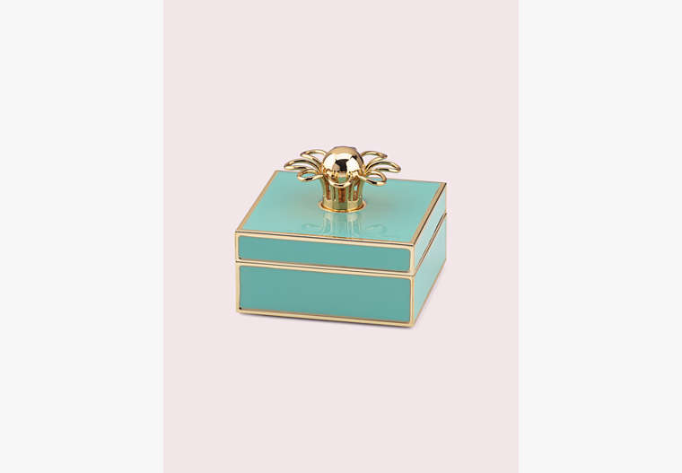 Kate Spade,keaton jewelry box,home accents & décor,Turquoise image number 0