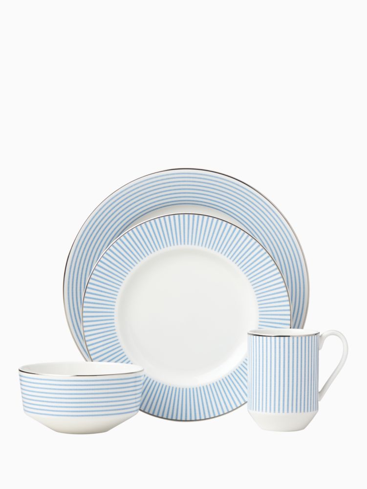 Kate Spade,Laurel Street 4 Piece Place Setting,White