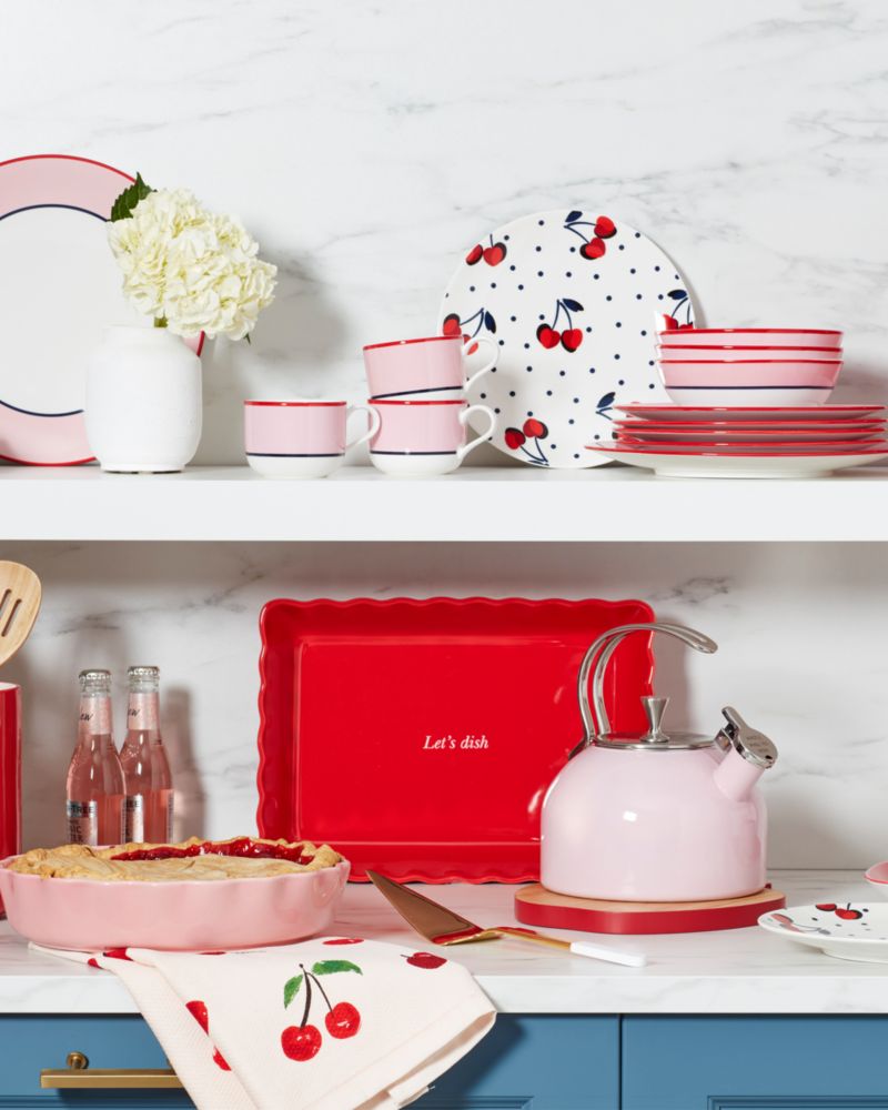 Kate Spade,Blush Tea Kettle,Pink