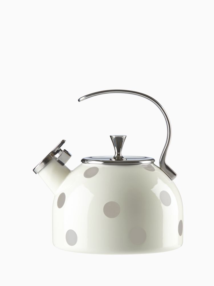 Kate Spade,Deco Dot Beige Tea Kettle,Beige