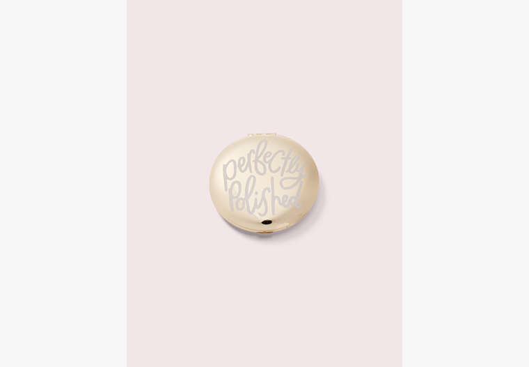 Kate Spade,Perfectly Polished Compact,Gold