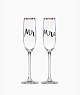 Kate Spade,Wedding Party Flute Pair,kitchen & dining,Gold