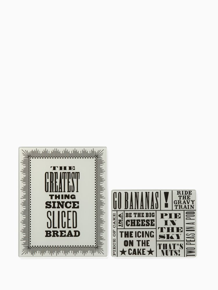 Kate Spade,Pasta Glass Prep Board Set,