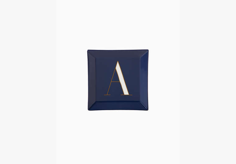 Kate Spade,initial dish,home accents & décor,Parchment image number 0