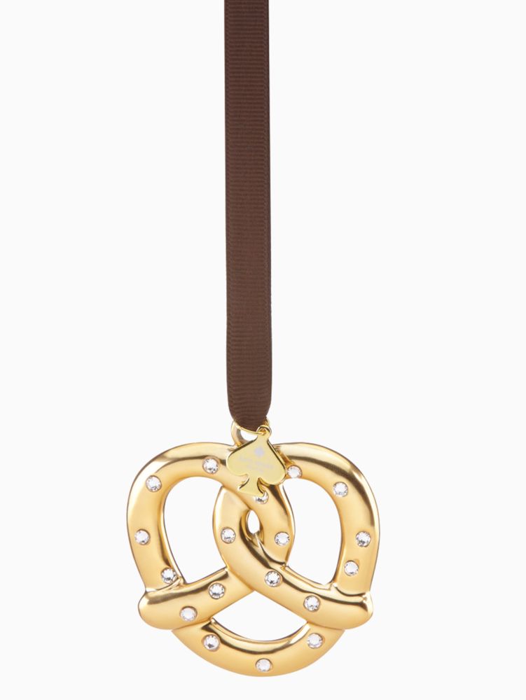 Kate Spade,Pretzel With Pave Ornament,