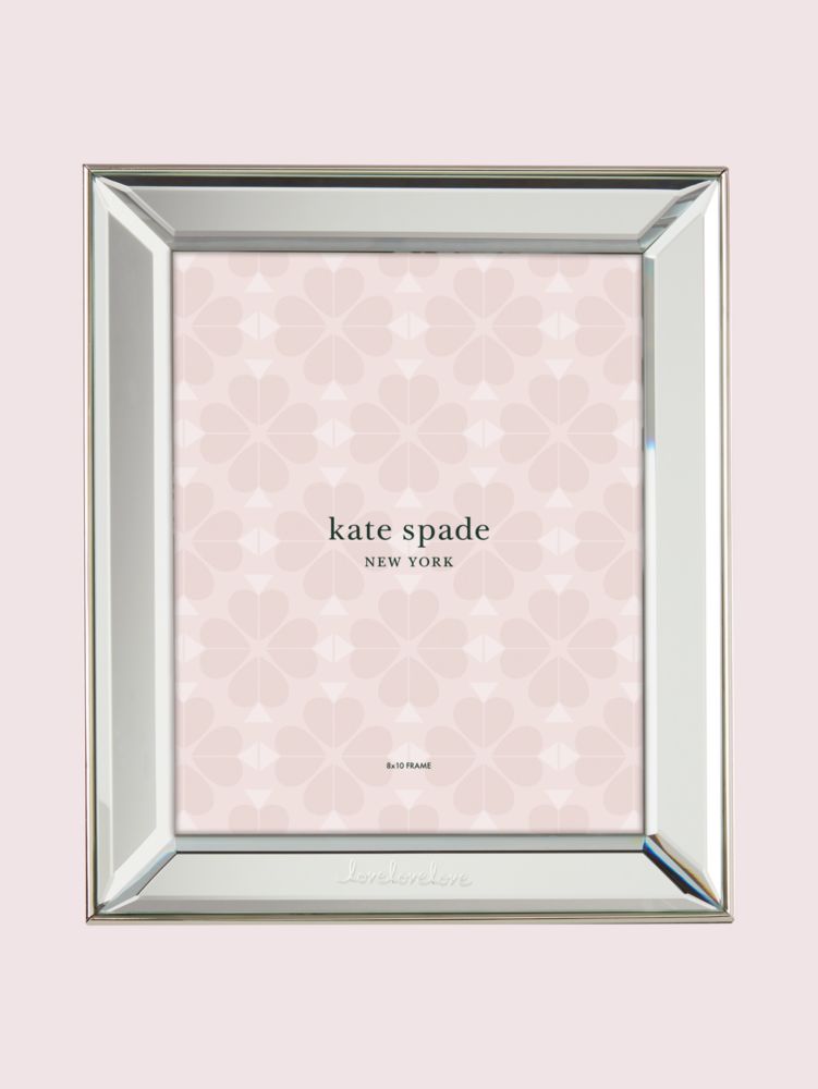 Kate Spade,key court 8x10 frame,home accents & décor,Silver Plate