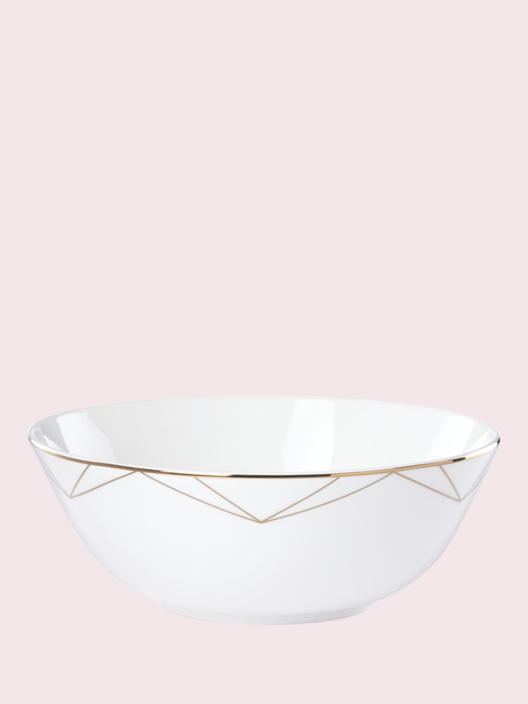 Kate Spade,arch street serving bowl,kitchen & dining,Parchment