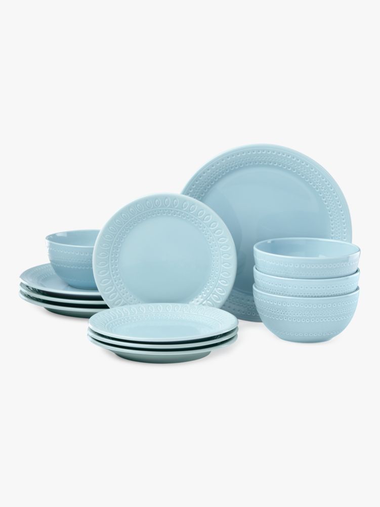 Willow Drive Blue 12-piece Place Setting