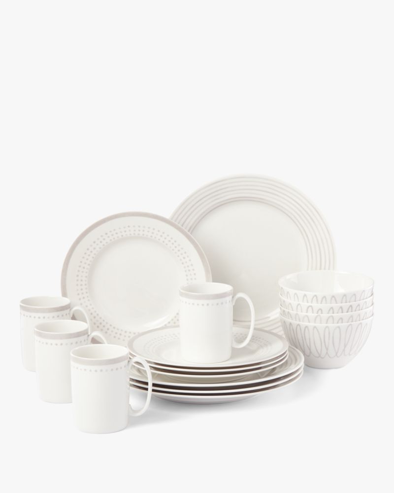 Dinnerware Set, Fine Bone China, 16 Pieces, Plates and Bowls set