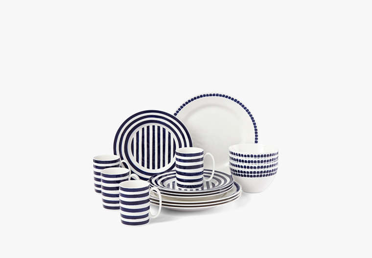 Kate Spade,Charlotte Street North 16-Piece Assorted Dinnerware Set,White image number 0