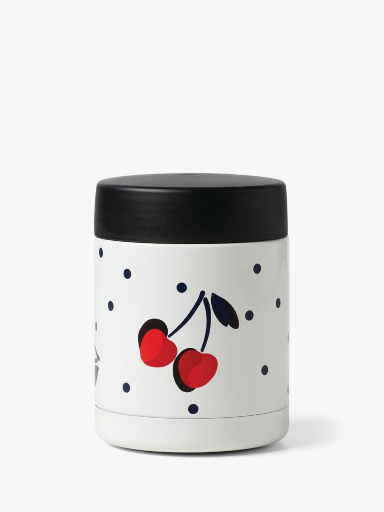 Vintage Cherry Dot Insulated Food Container, , Product