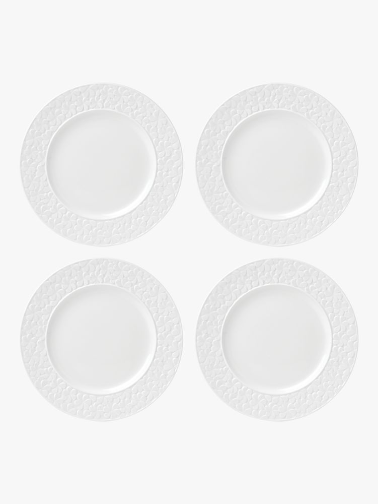 Kate Spade,blossom lane accent plate set,Parchment