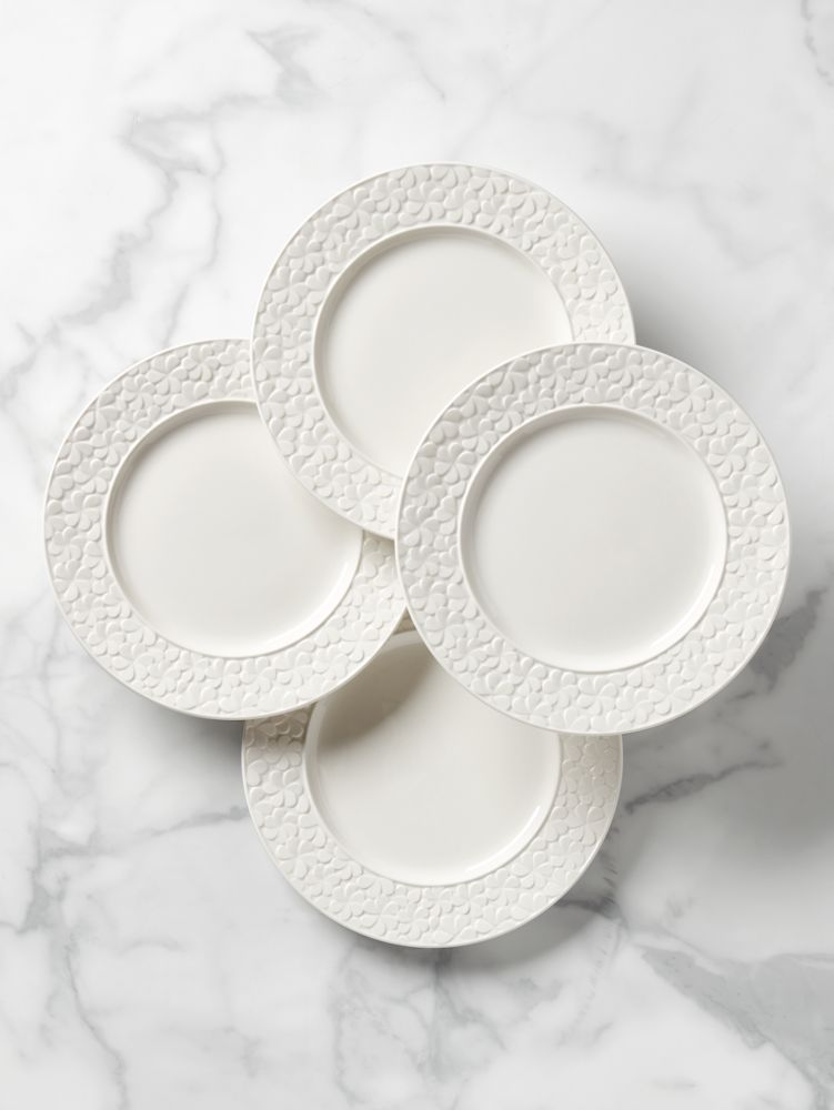 Kate Spade,blossom lane accent plate set,Parchment