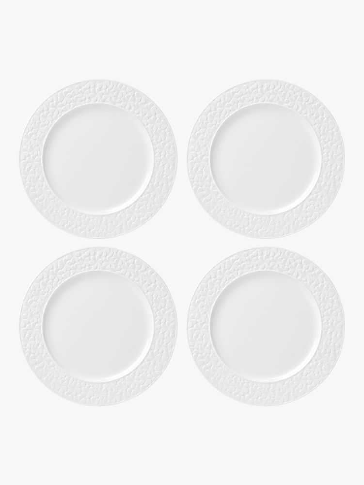 Kate Spade,blossom lane dinner plate set,White
