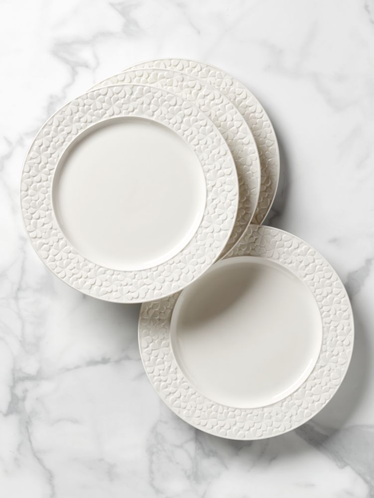 Kate Spade,blossom lane dinner plate set,White