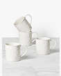 Kate Spade,blossom lane mug set,Parchment