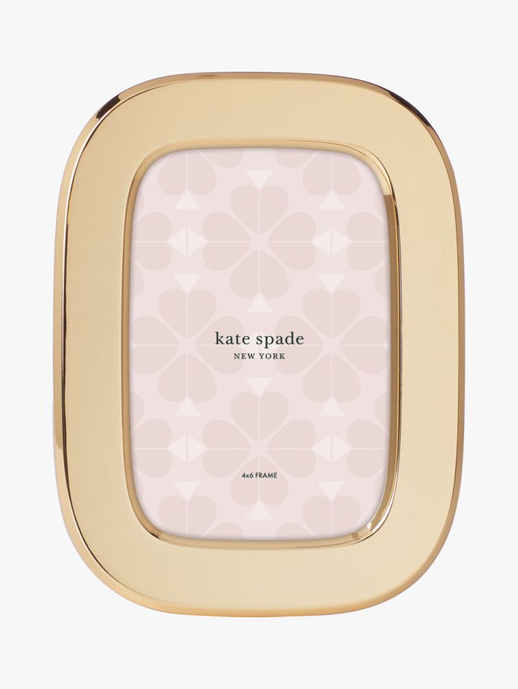 Kate Spade,south street 4x6 oval frame,home accents & décor,Pale Gold