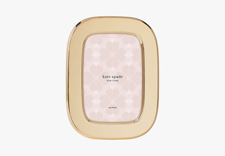Kate Spade,south street 4x6 oval frame,home accents & décor,Pale Gold image number 0