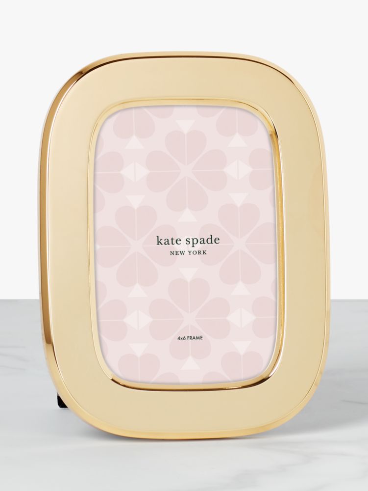 Kate Spade,south street 4x6 oval frame,home accents & décor,Pale Gold