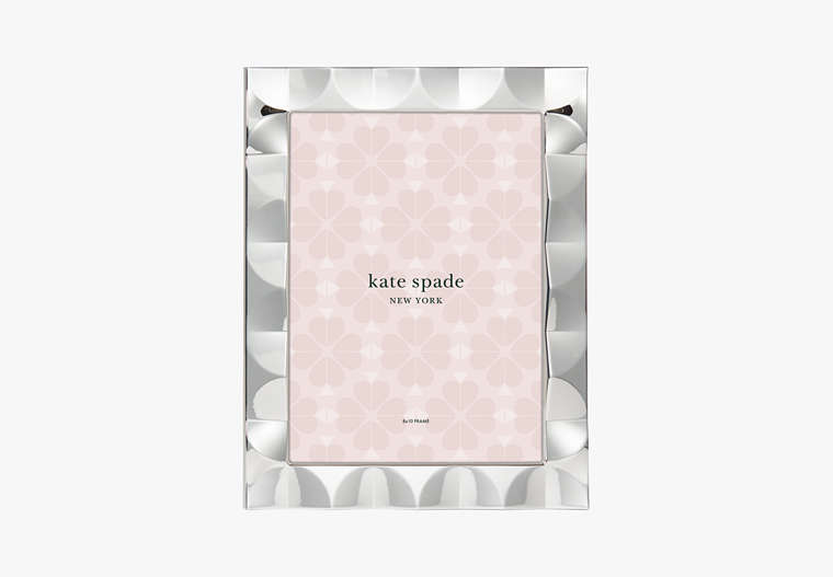 Kate Spade,south street 8x10 scallop frame,home accents & décor,Silver Plate image number 0