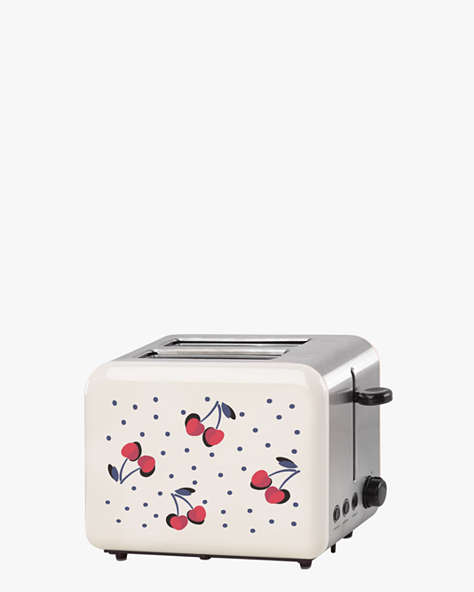 Kate Spade,Vintage Cherry Dot 2-Slice Toaster,kitchen & dining,White