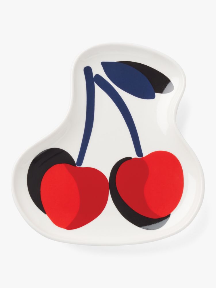 Kate Spade,Vintage Cherries Spoon Rest,kitchen & dining,White Multi