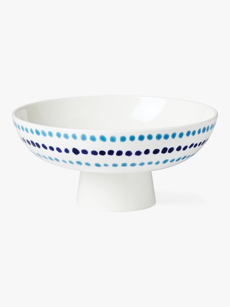 Kate Spade,floral way footed serving bowl,kitchen & dining,Parchment