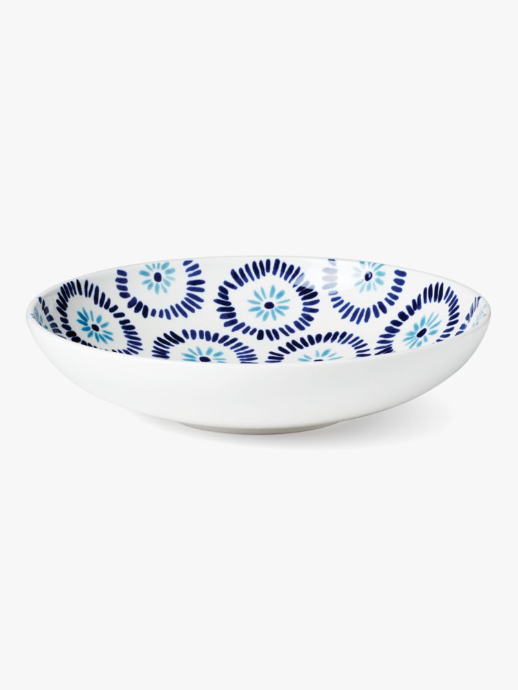 Kate Spade,floral way low serving bowl,kitchen & dining,Parchment