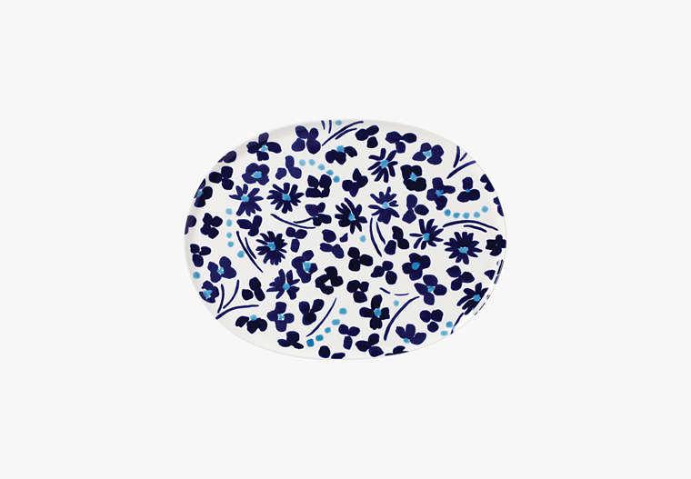 Kate Spade,floral way platter,kitchen & dining,Parchment