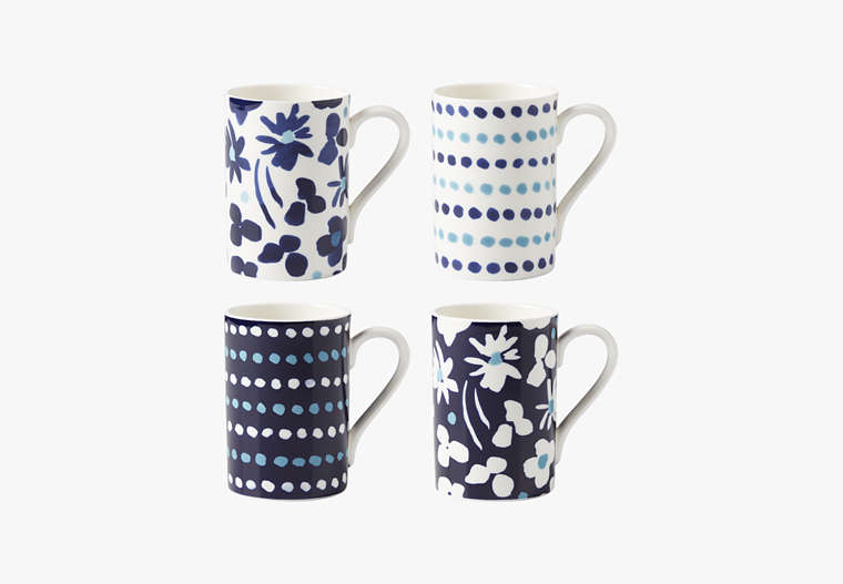 Kate Spade,floral way mug set,kitchen & dining,Parchment