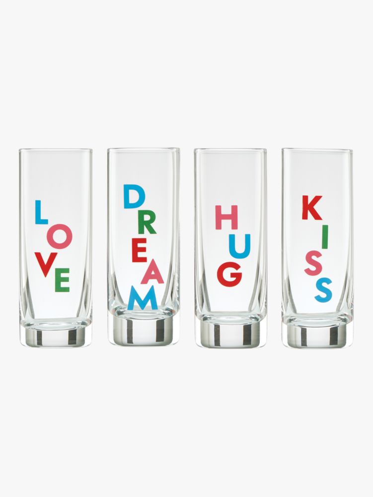 Kate Spade,good times celebrate shot glass set,kitchen & dining,