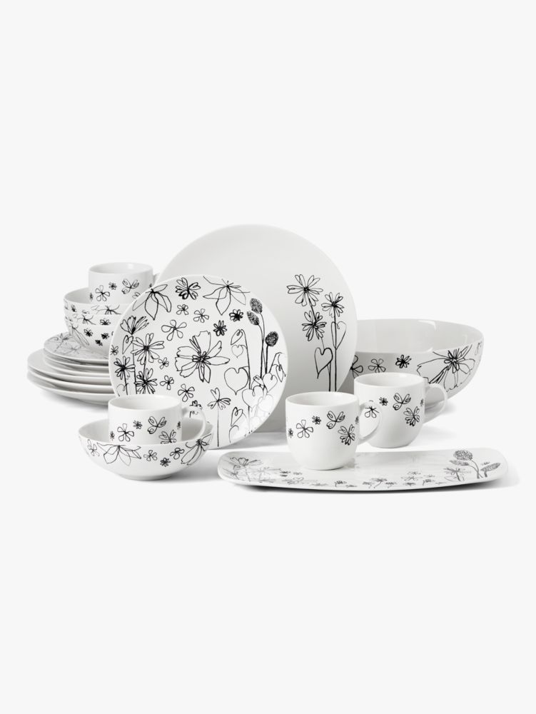 Kate Spade New York on The Dot 12 Piece Dinnerware Set - White