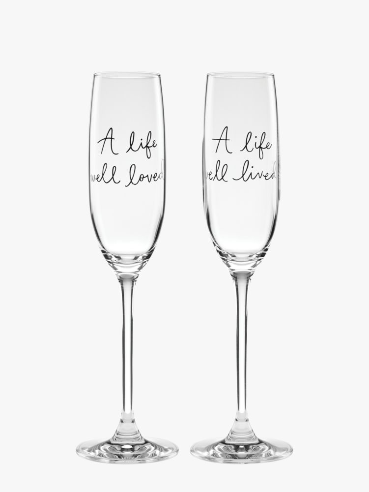 Essentials Set of 4 Champagne Flutes, 6oz