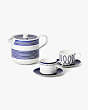 Kate Spade,Charlotte Street 6-Piece Tea Set,kitchen & dining,Blue