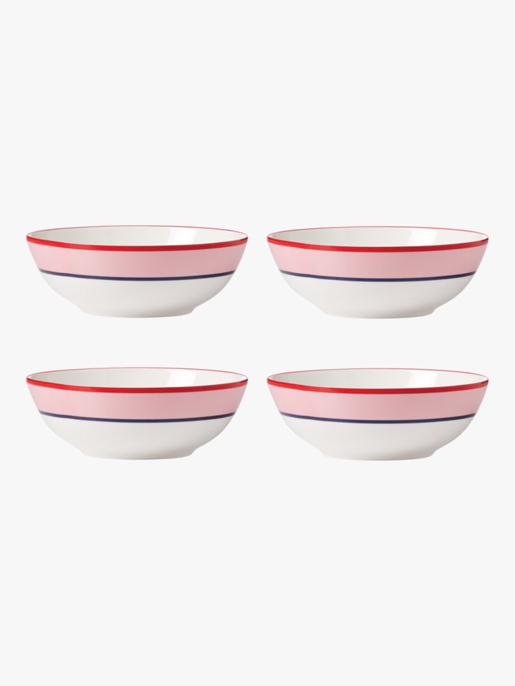 Kate Spade,Make It Pop 4-Piece All Purpose Bowl Set,Pink