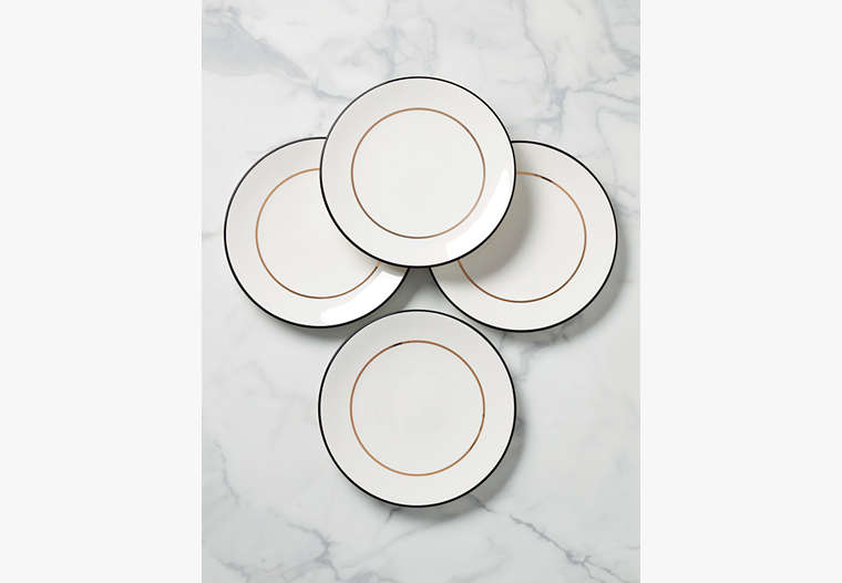 Kate Spade,Make It Pop 4-Piece Dinner Plate Set,White image number 0