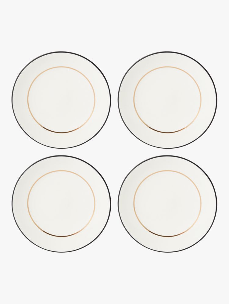 Kate Spade,Make It Pop 4-Piece Dinner Plate Set,White