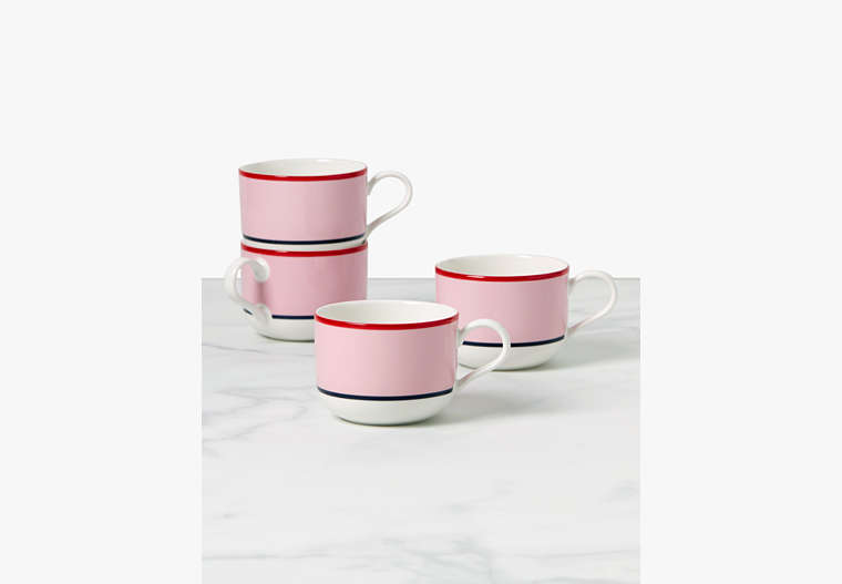 Kate Spade,Make It Pop 4-Piece Mug Set,Pink image number 0