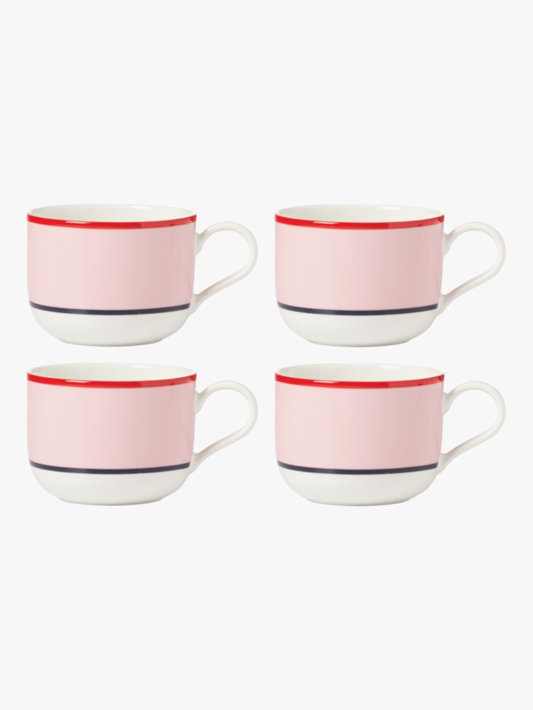 4-Piece Fine Porcelain Measuring Cup Set, Pink Set